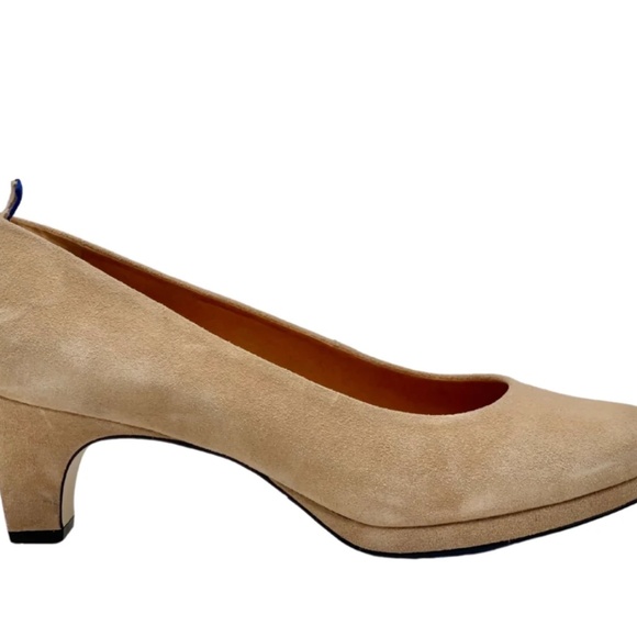 dr LIZA sneaker pump with detachable sparkle strap - GOLDEN SAND SUEDE - Sz 8.5W - Picture 1 of 13